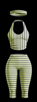 Striped Capri Set