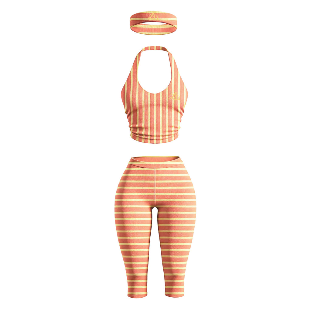 Striped Capri Set