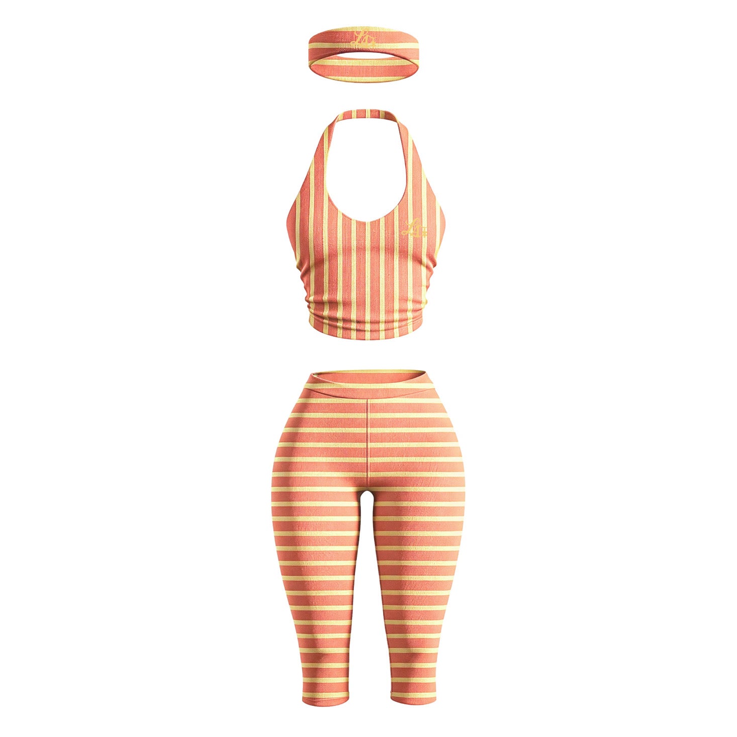 Striped Capri Set