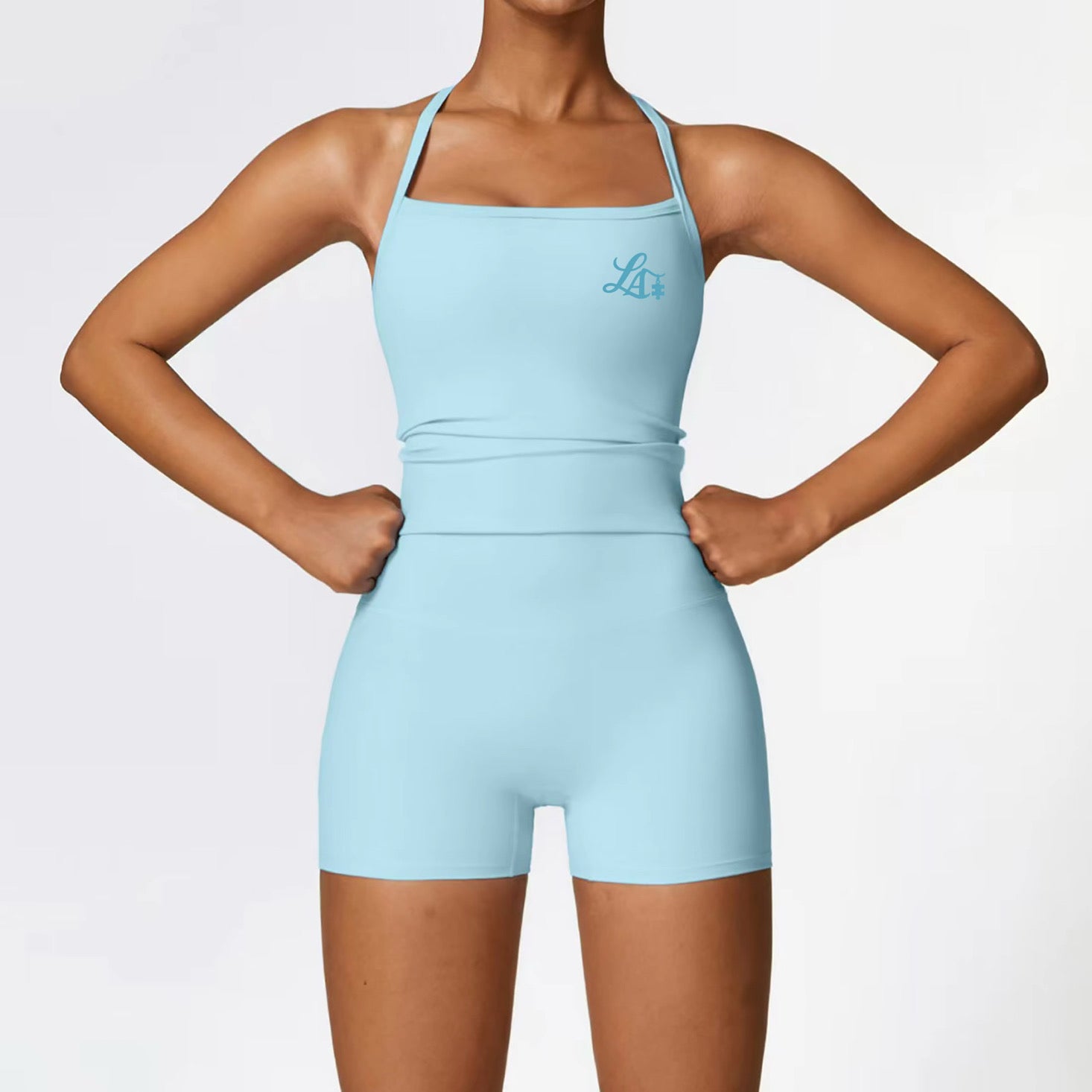 Gym Shorts Two Piece Set