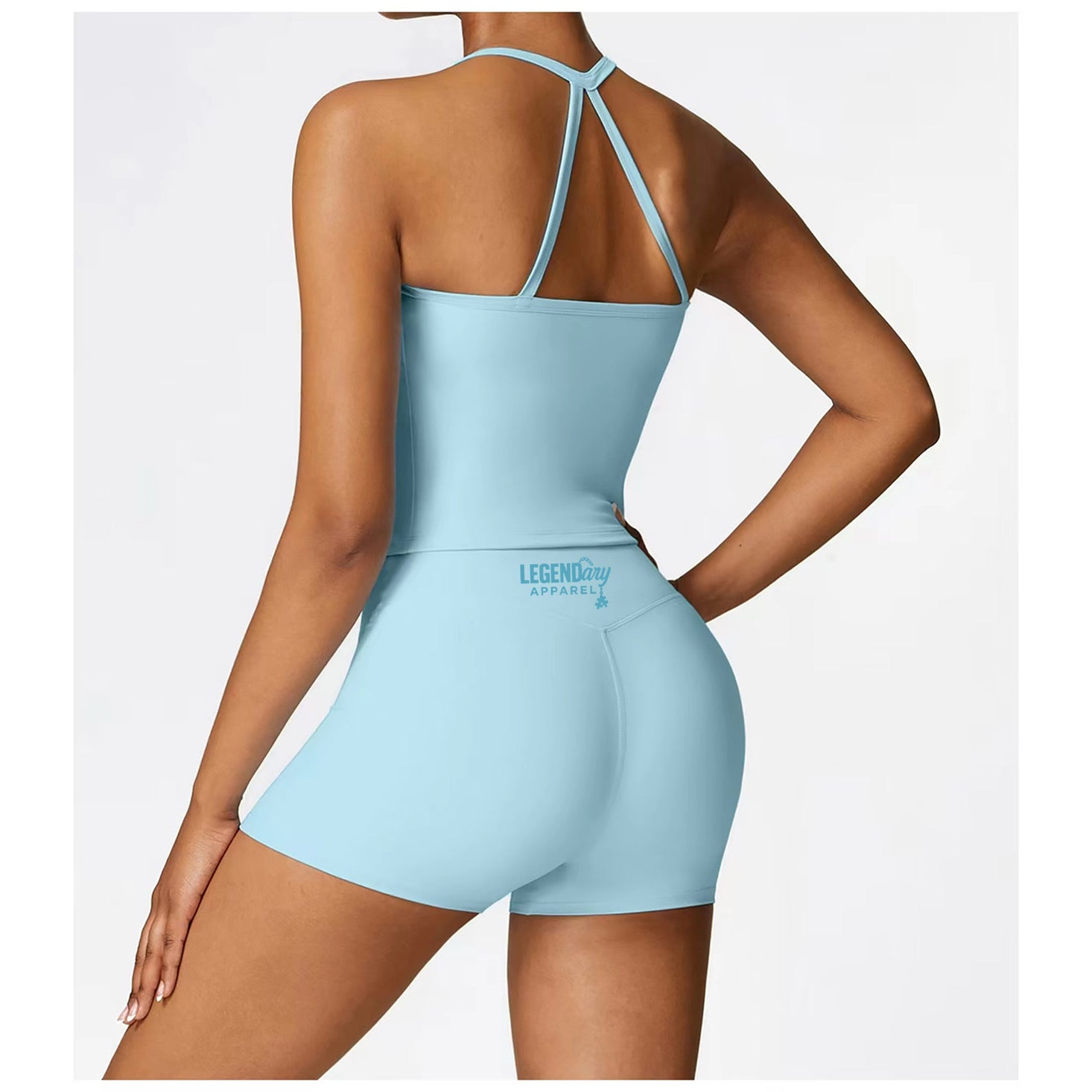 Gym Shorts Two Piece Set