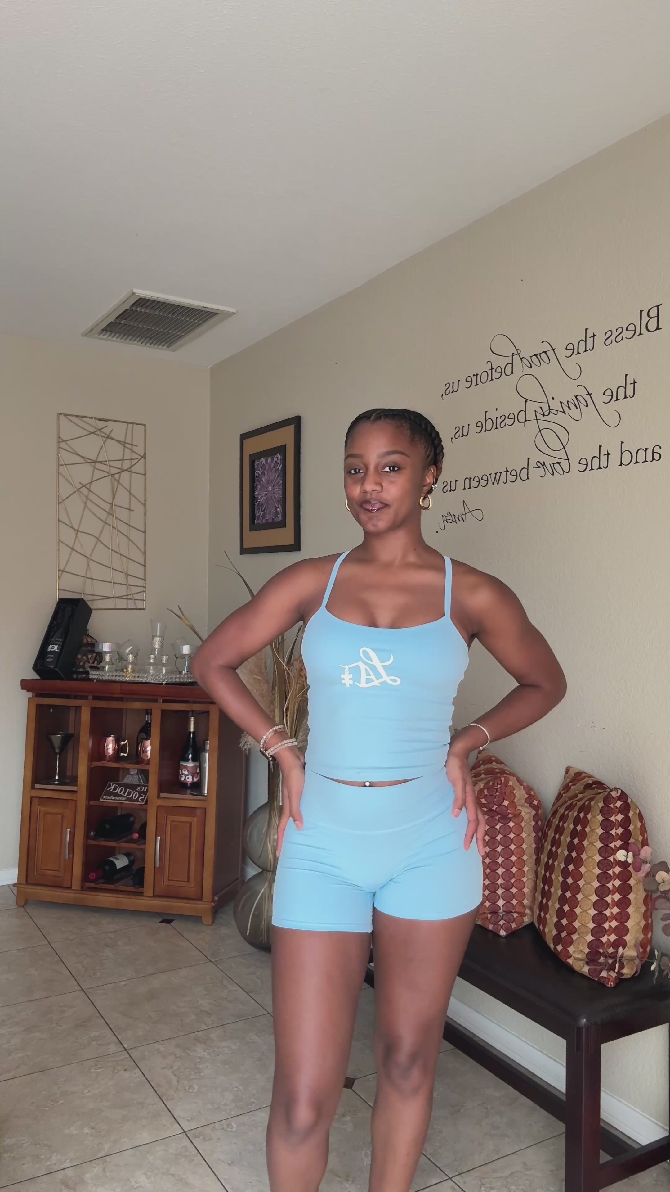 Gym Shorts Two Piece Set